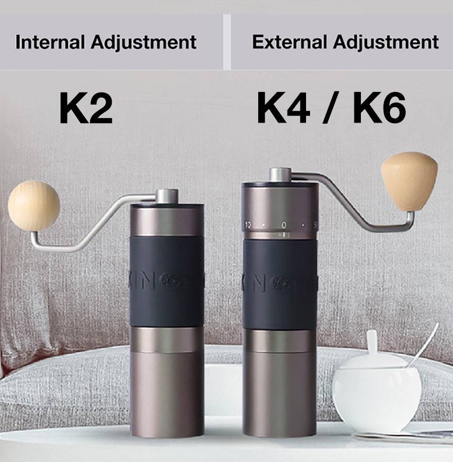 StepUP Coffee Manual Portable Coffee Bean Grinder with Adjustable Burrs