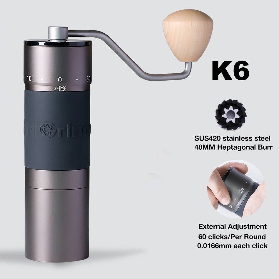 StepUP Coffee Manual Portable Coffee Bean Grinder with Adjustable Burrs