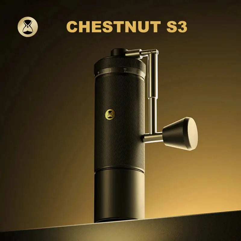 StepUP Coffee Manual Coffee Grinder Chestnut S3 – External Adjustment, S2C890 Burr