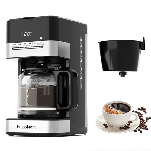 American style keep warm function electric programmable single service drip coffee machine